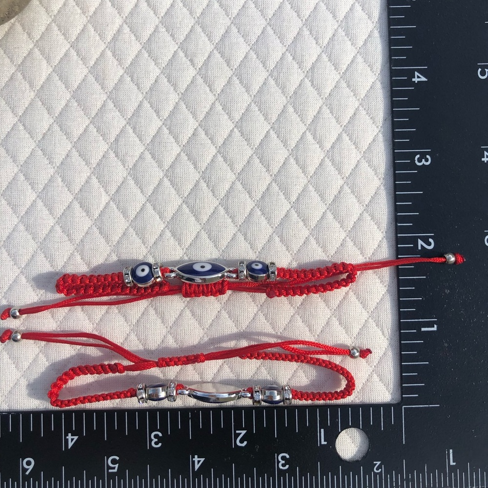 Beautiful Red Adjustable Bracelets With Evil Eye … - image 8